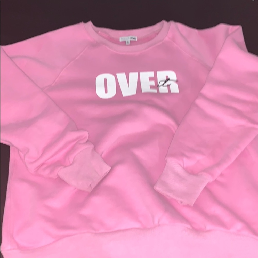 Soo Over it crew neck hoodie